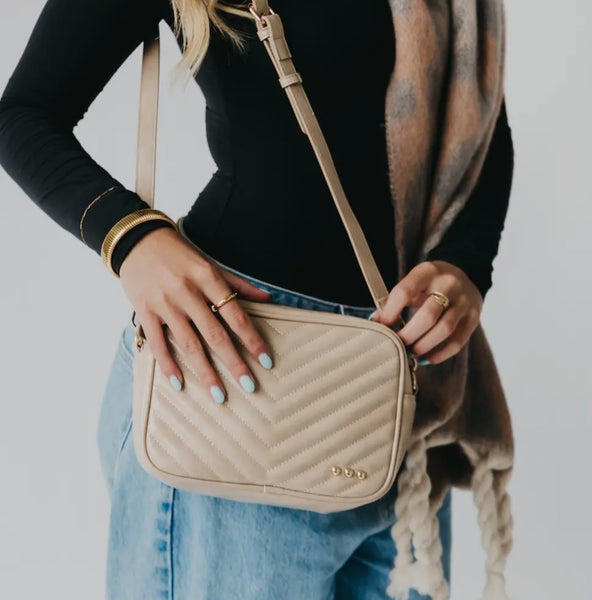 Quilted Camera Crossbody Bag