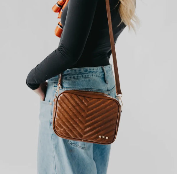 Quilted Camera Crossbody Bag
